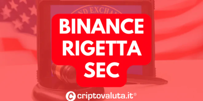 BINANCE RIGETTA SEC