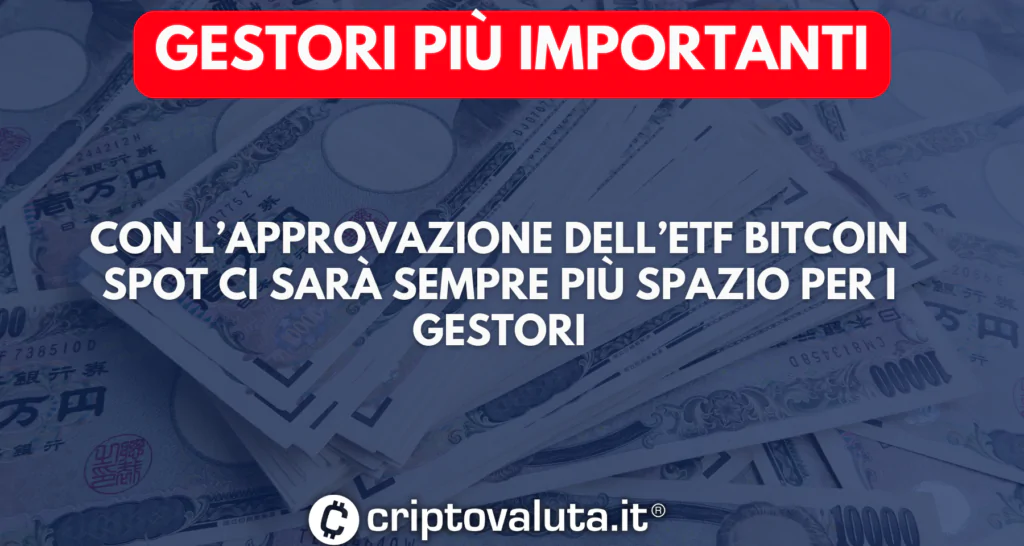 Gestori importanti per mondo crypto