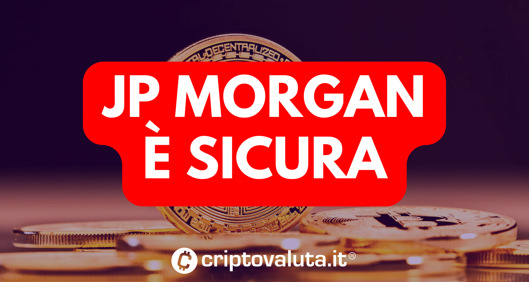 JP Morgan: Bitcoin ETF quasi certo | SEC nell'angolo