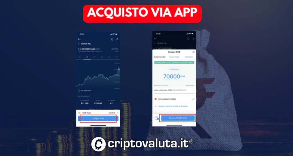 Acquisto via App - Crypto.com