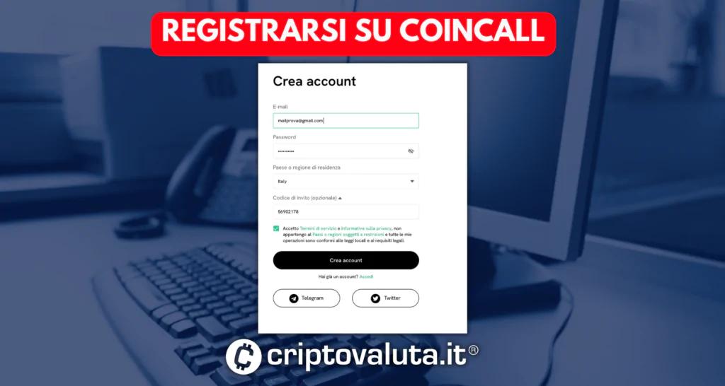 Registrazione Coincall