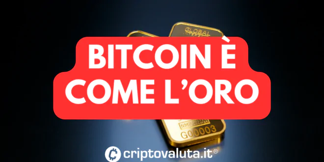 Bitcoin come oro
