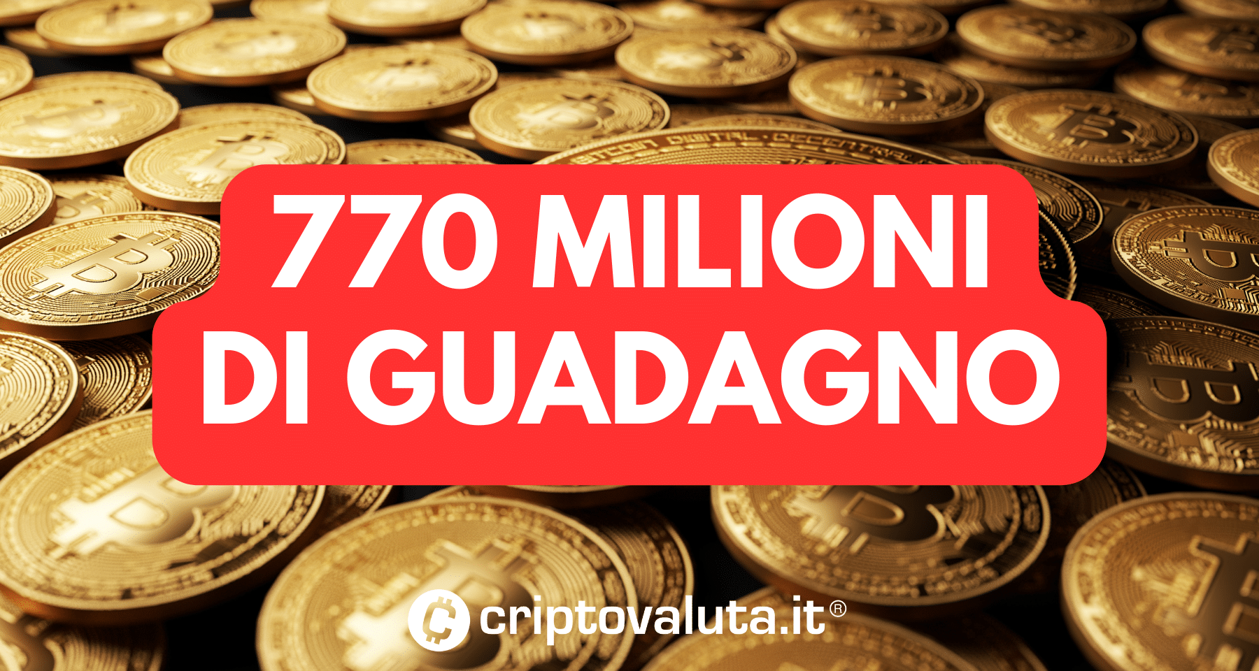Quasi 800 milioni grazie a Bitcoin | I calcoli sull'investimento di...