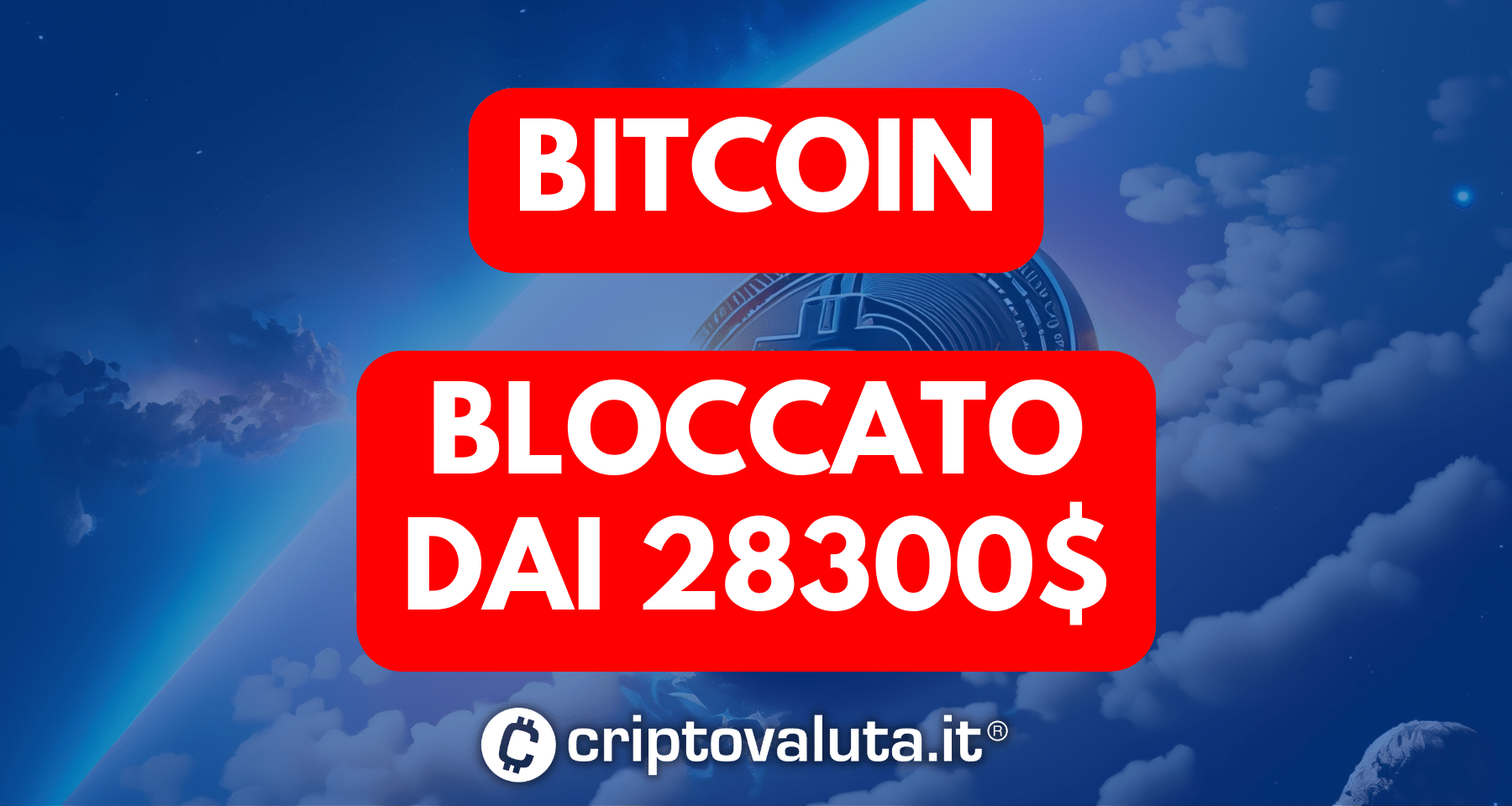 Bitcoin: prezzo bloccato a 28.300$ |  Analisi settimanale BTC