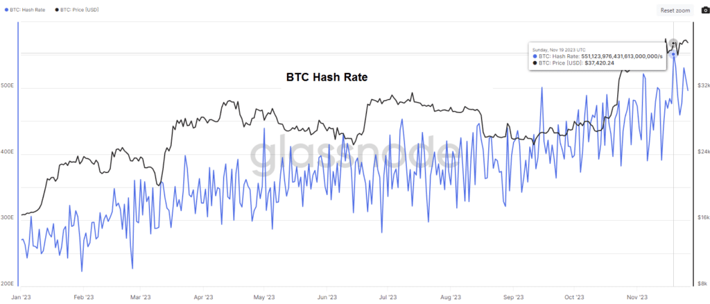 BTC Hash Rate