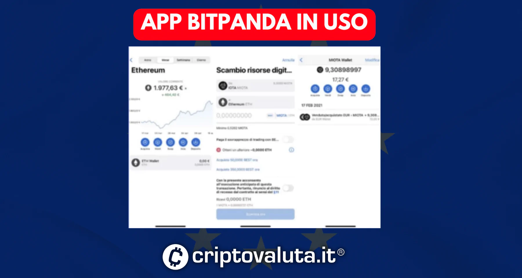 App BitPanda in Uso