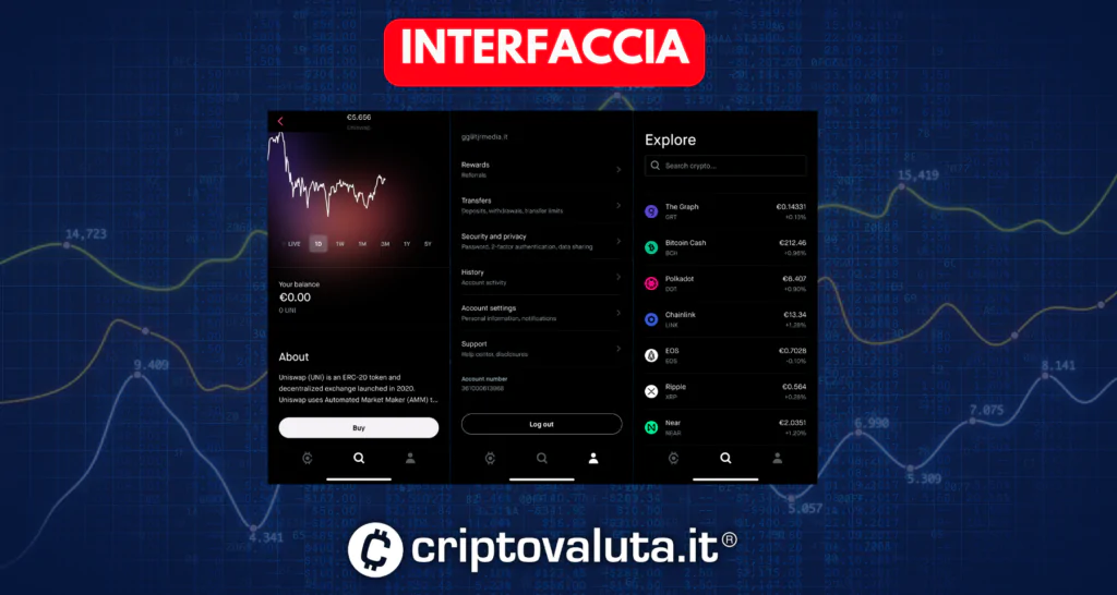 Interfaccia Robinhood analisi