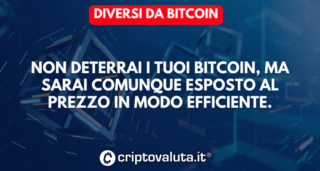 Differenze con Bitcoin e eTF