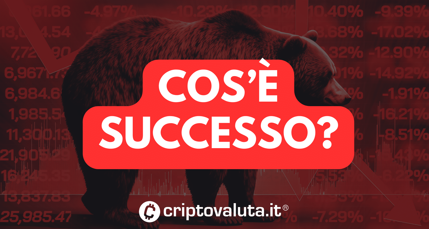 Crollo Bitcoin e crypto | Ti spieghiamo cos'è successo davvero