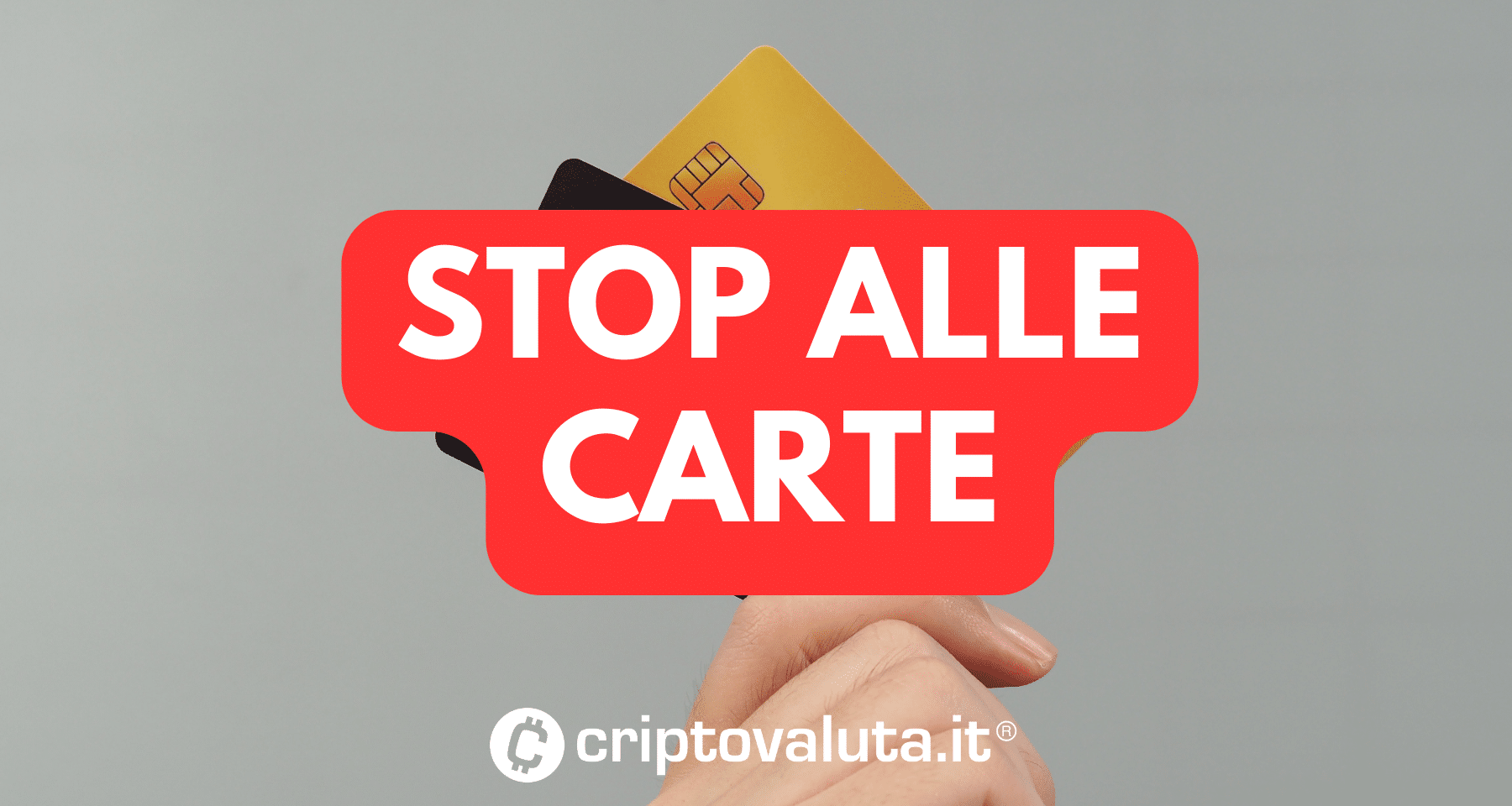 Crypto: stop a pagamenti con carta | Lo vuole QUESTO PAESE