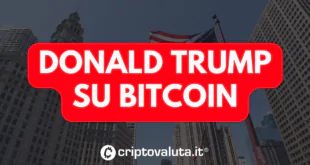 DONALD TRUMP SU BITCOIN