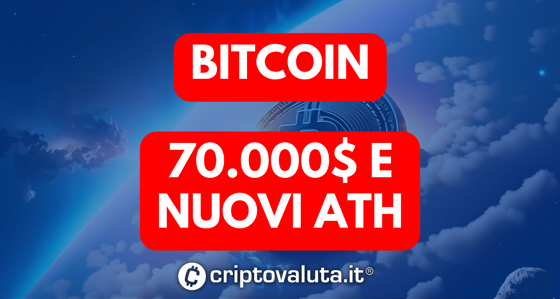 Bitcoin: nuovo ATH a 70.184$ e +62% da inizio anno | Quanto durerà tutto ciò?