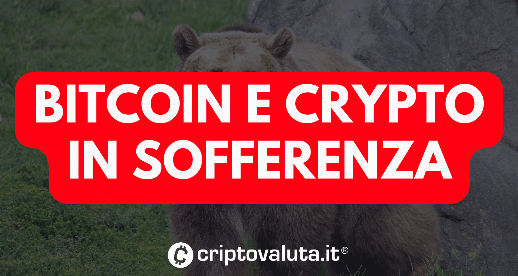 TOP CRYPTO tutte in ROSSO | Bitcoin soffre sui 70.000$