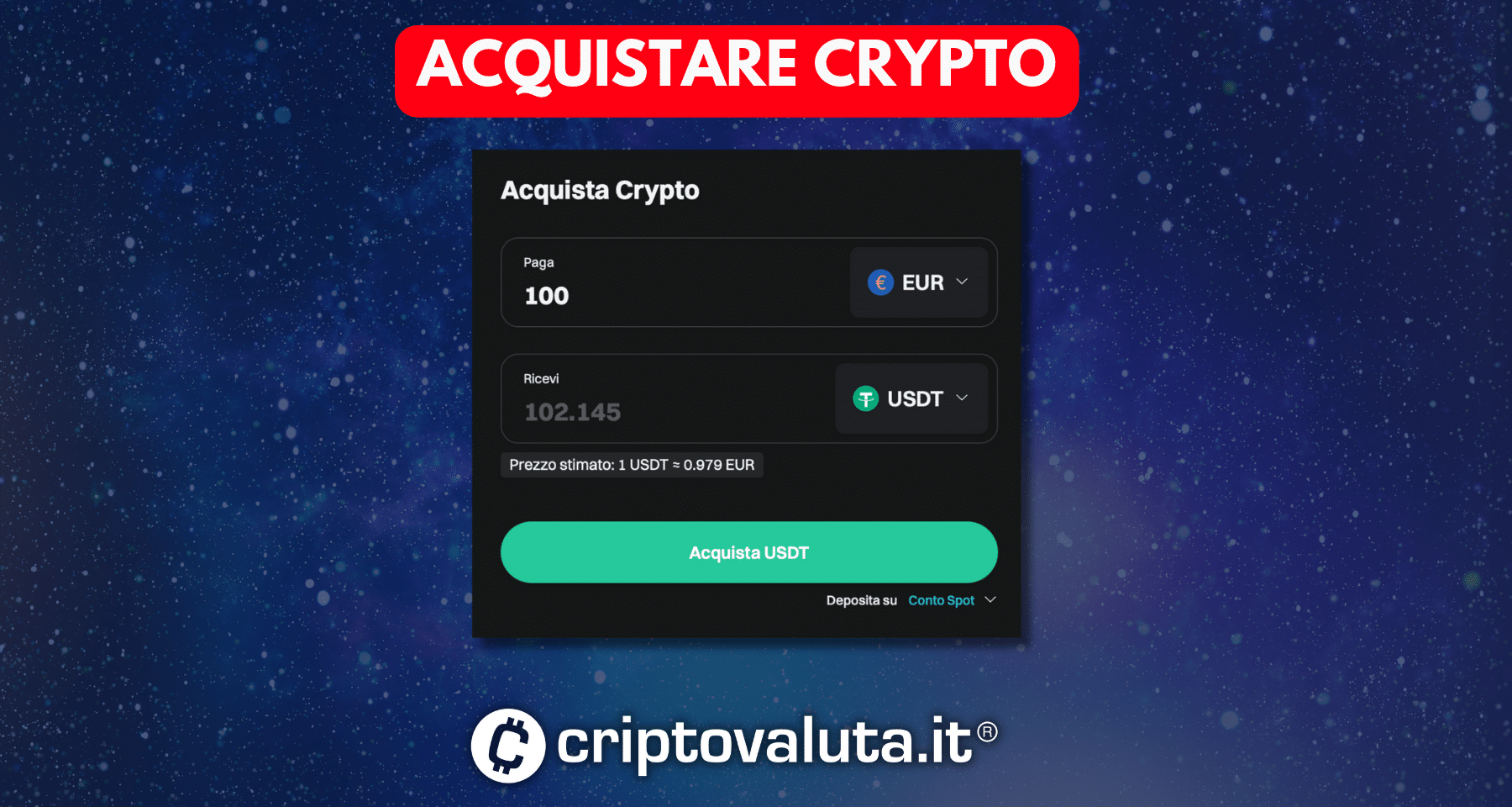 Comprare con carta Bitget