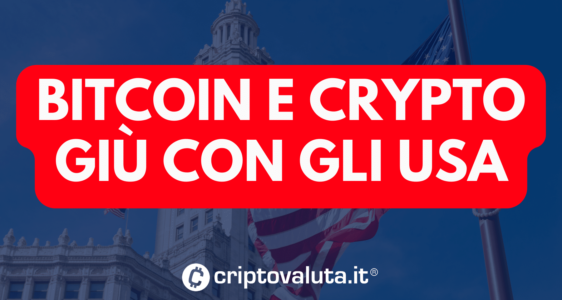 Bitcoin e crypto CROLLANO durante sessione USA. I FONDAMENTALI sono cambiati? Analisi sui numeri