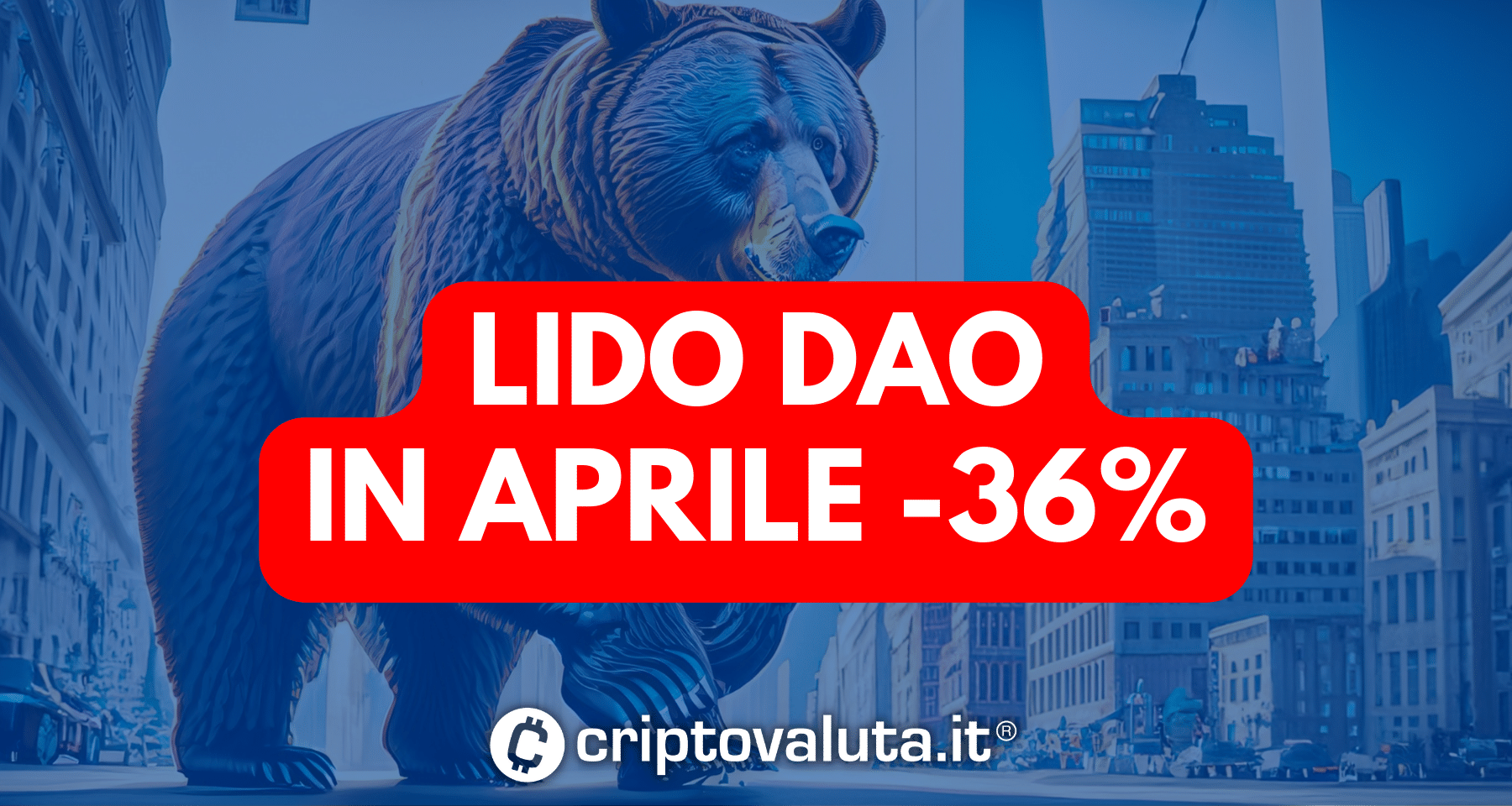 Lido DAO: crollo in Aprile. Il prezzo scende del 50% dal massimo annuale fino al supporto a 1,46$