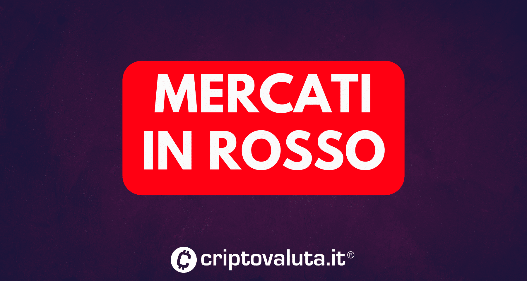 Crypto mercato SOFFRE: manca ripresa dal CROLLO, in scia della pessima performance delle borse USA