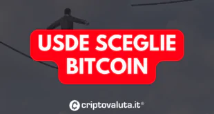USDE SCEGLIE BITCOIN
