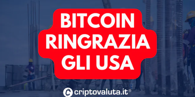 Bitcoin ringrazia USA
