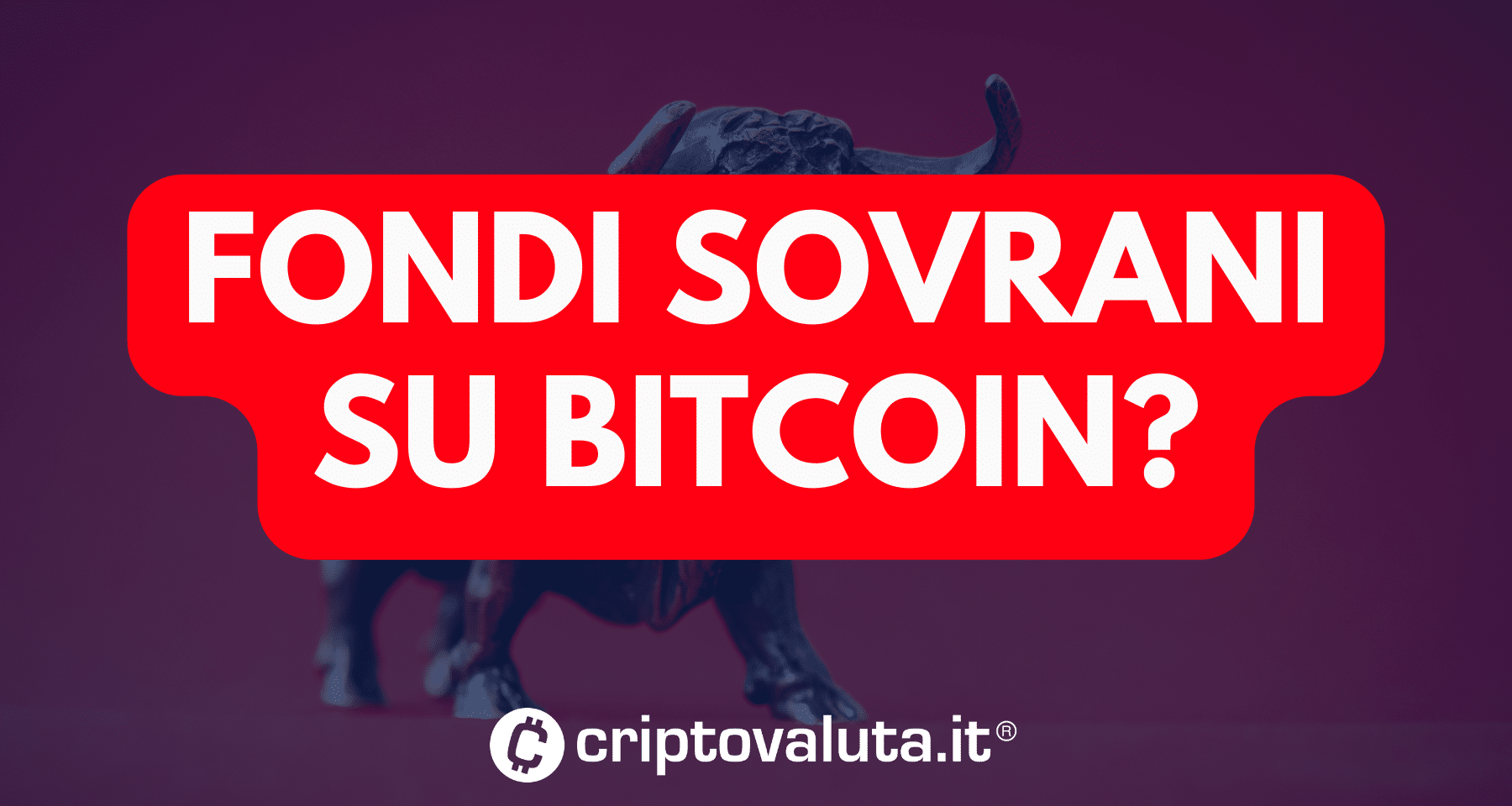 BlackRock SHOCK: su Bitcoin FONDI SOVRANI e grandi player. Gli ETF accoglieranno anche i top player