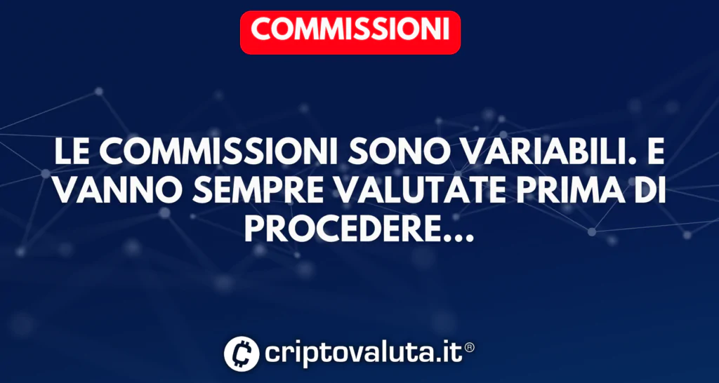 Commissioni comprare crypto