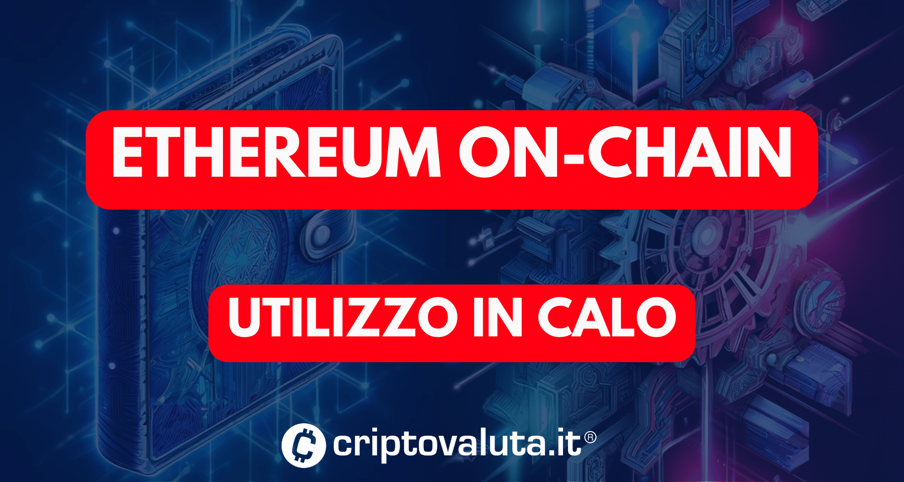 Ethereum on-chain: calo nell'uso della rete al minimo di 6 mesi. Il prezzo è sotto pressione
