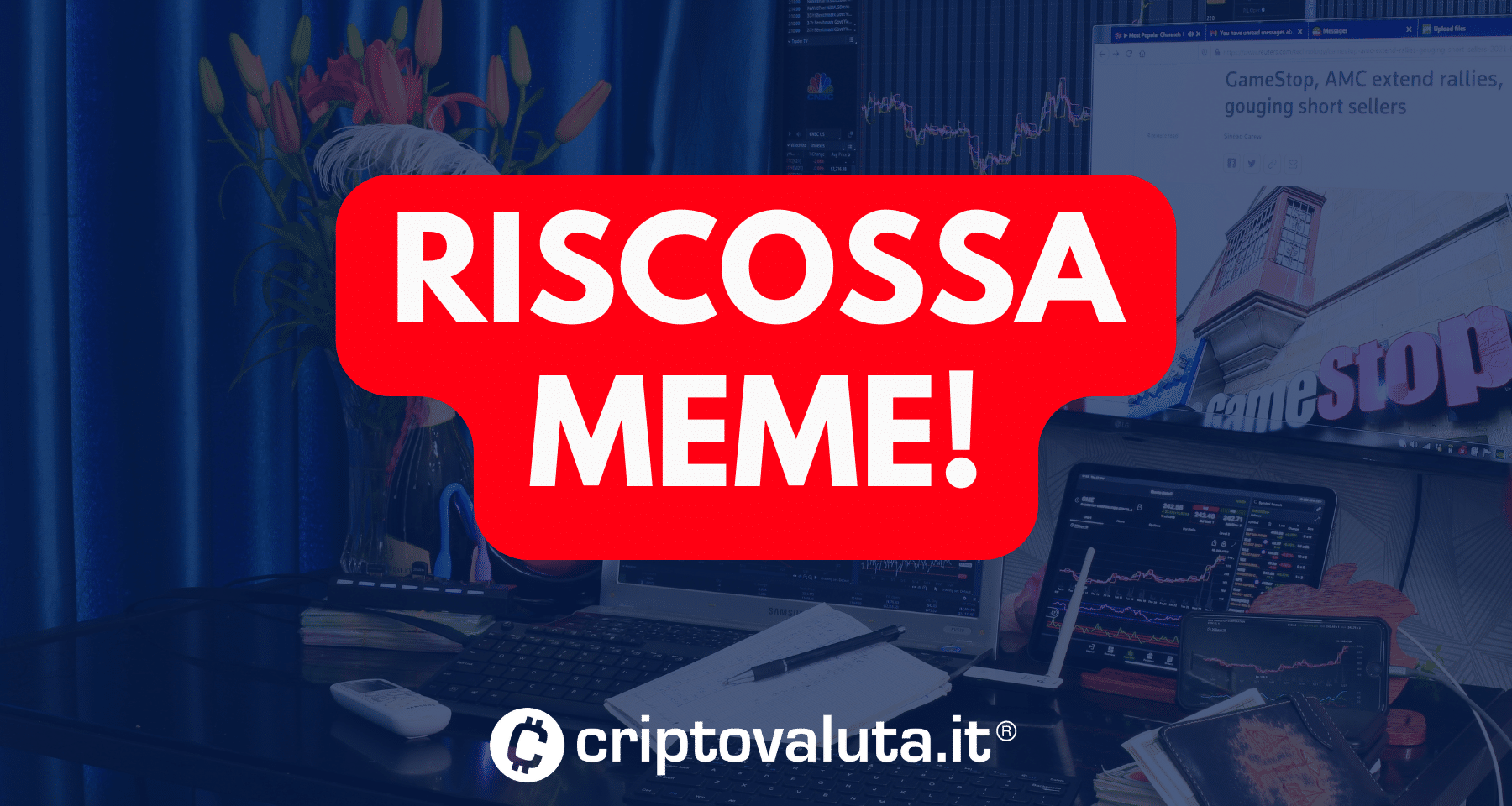 Azioni GameStop VOLANO a +70% con le CRYPTO MEME Pepe coin, Shiba Inu, Floki, WIF e DOGE