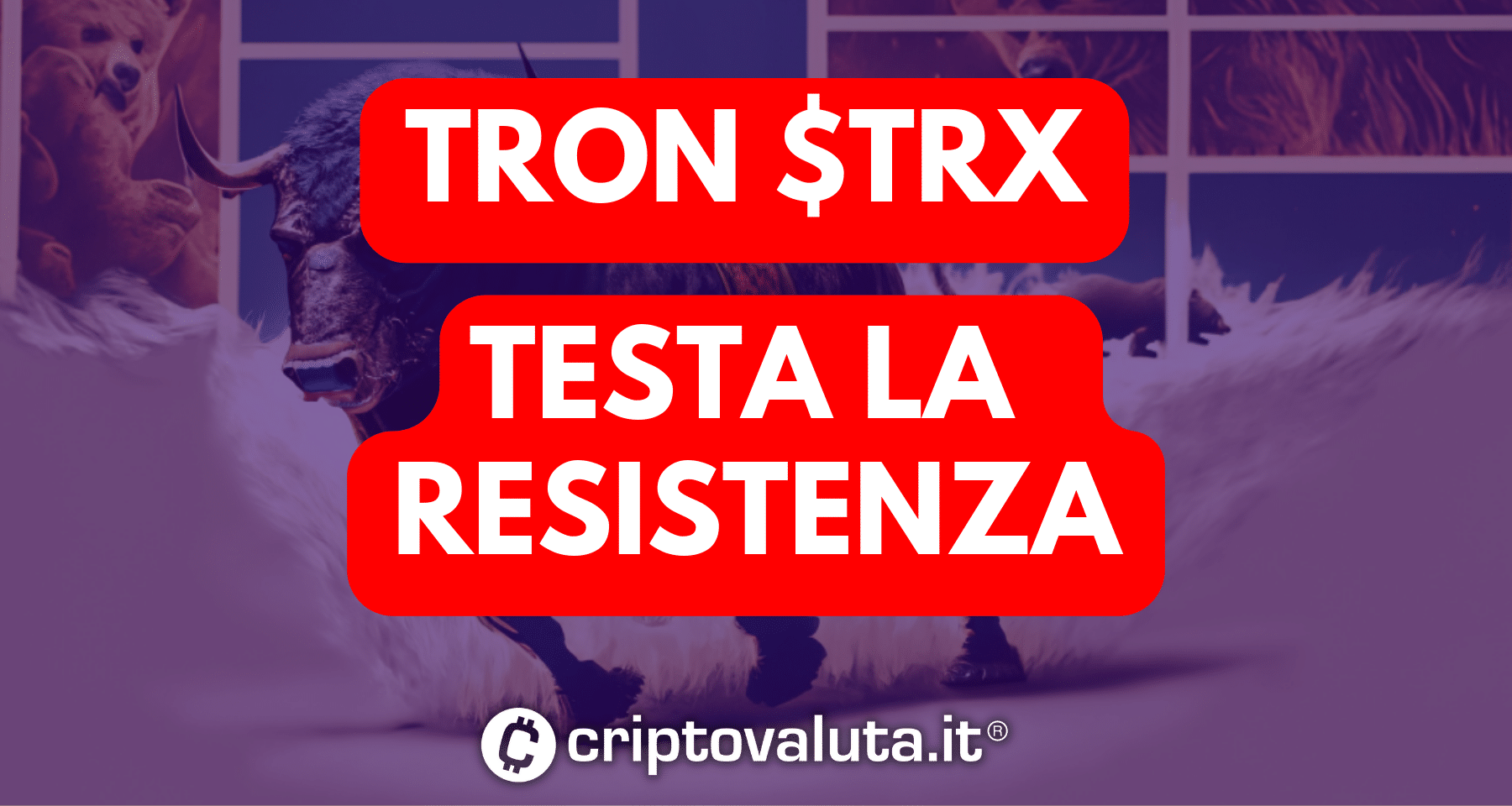 TRON: inizia la risalita. Lotta sull'area di resistenza a 0,12100$ con obiettivo 0,1360$