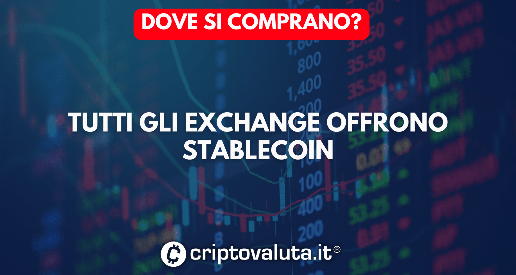 Stablecoin - dove possiamo comprarli