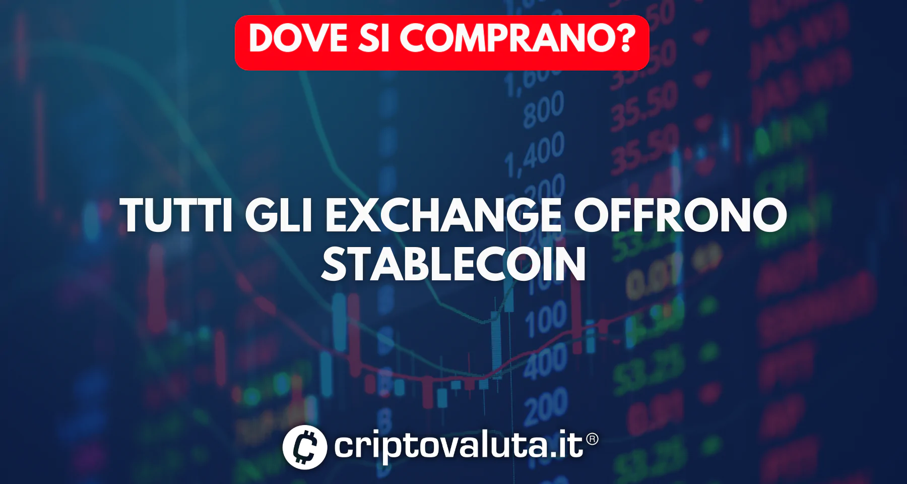 Stablecoin - dove possiamo comprarli