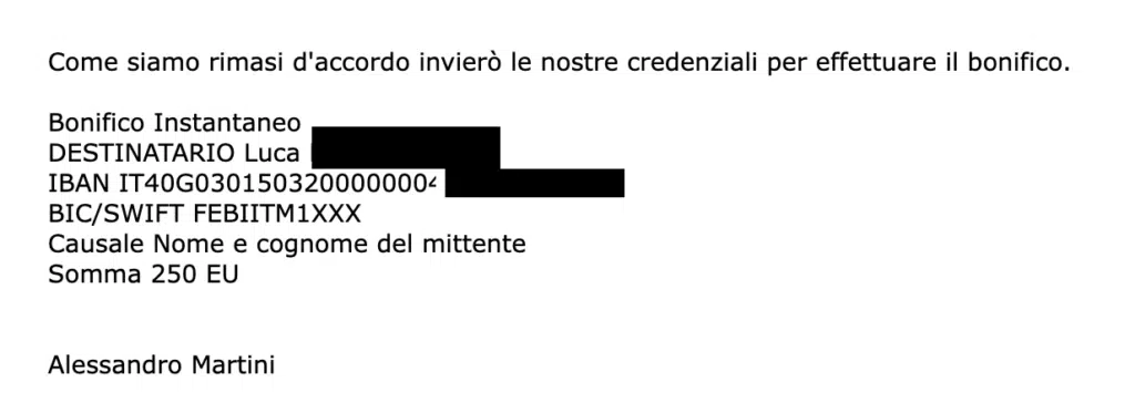 Truffa Banca