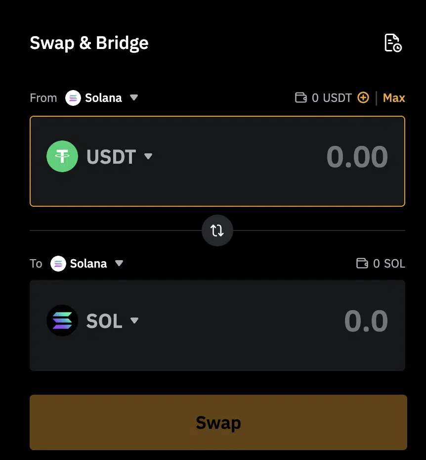 Swap funzionalità