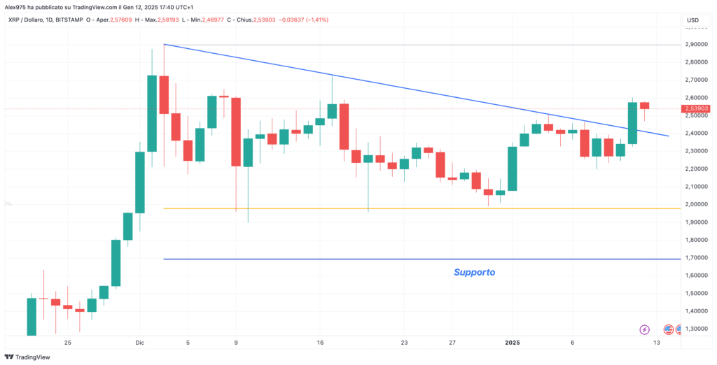Ripple (XRP) - 12 - Gennaio 2025