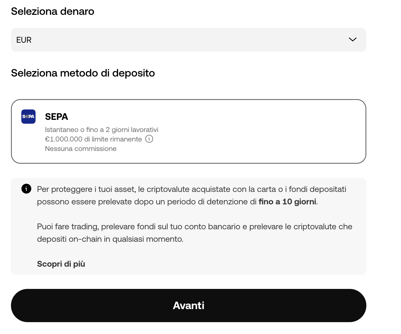 Bonifico SEPA