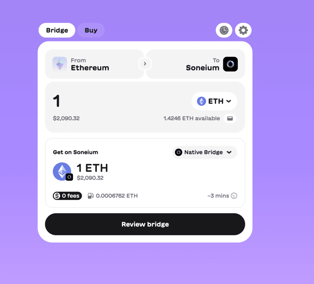 Superbridge Ethereum Soneium