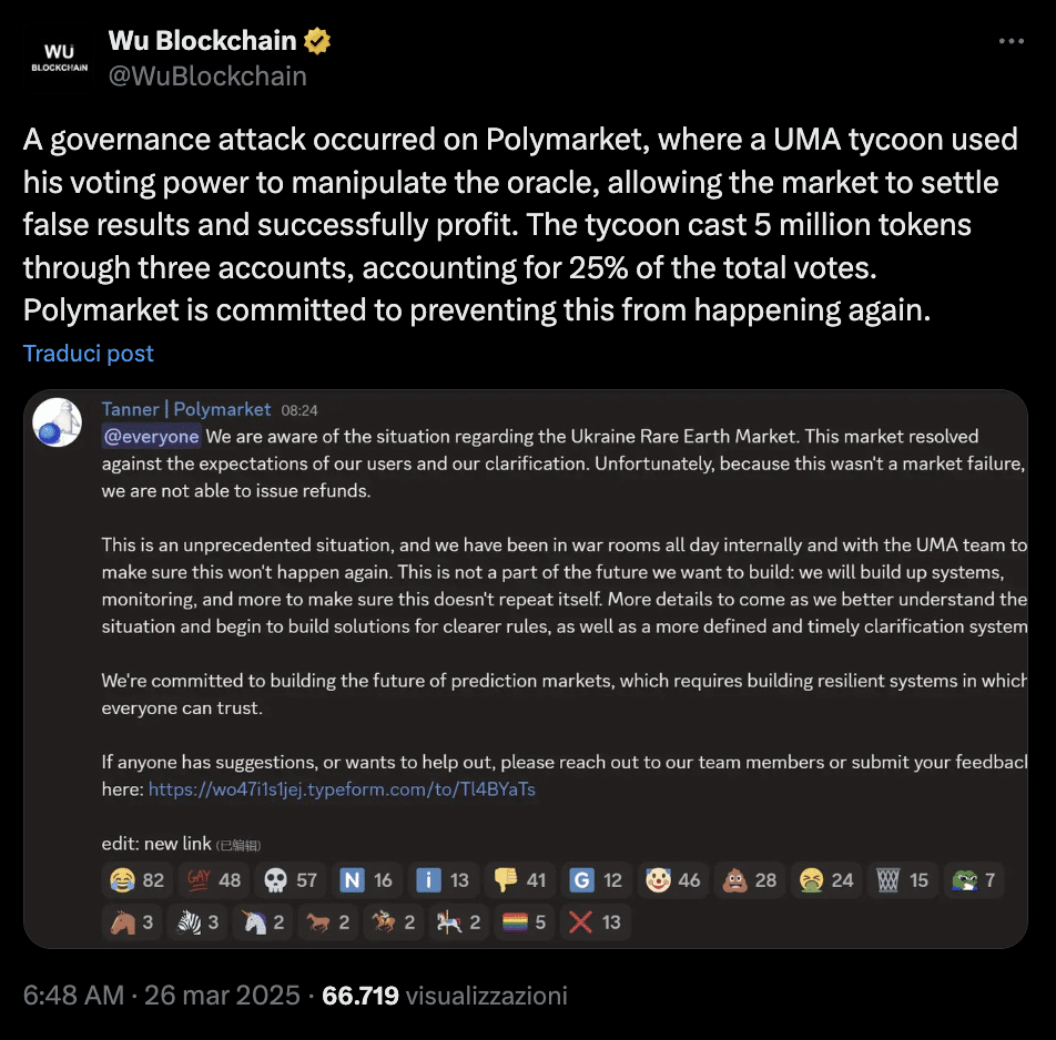 governance attack polymarket