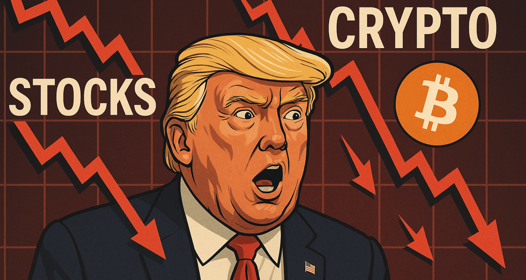 Le borse crollano: Bitcoin e Ethereum tengono - Analisi correlazione crypto-azioni