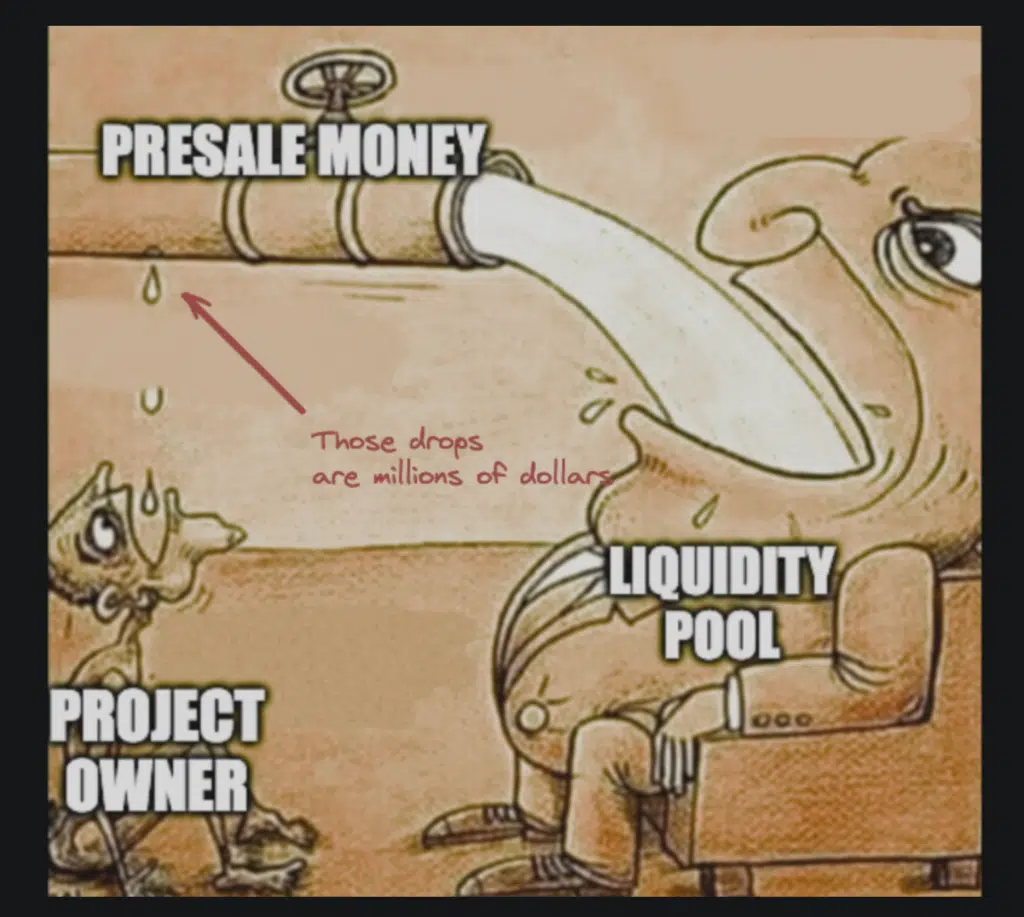 guadagno scammer presale