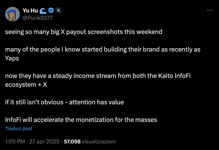 kaito AI nuova narrativa contenuti