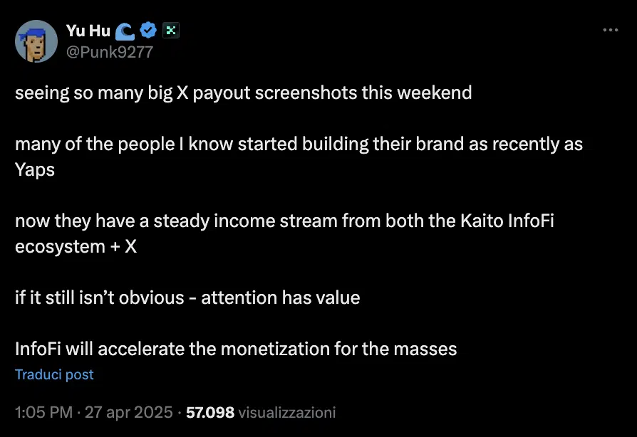 kaito AI nuova narrativa contenuti
