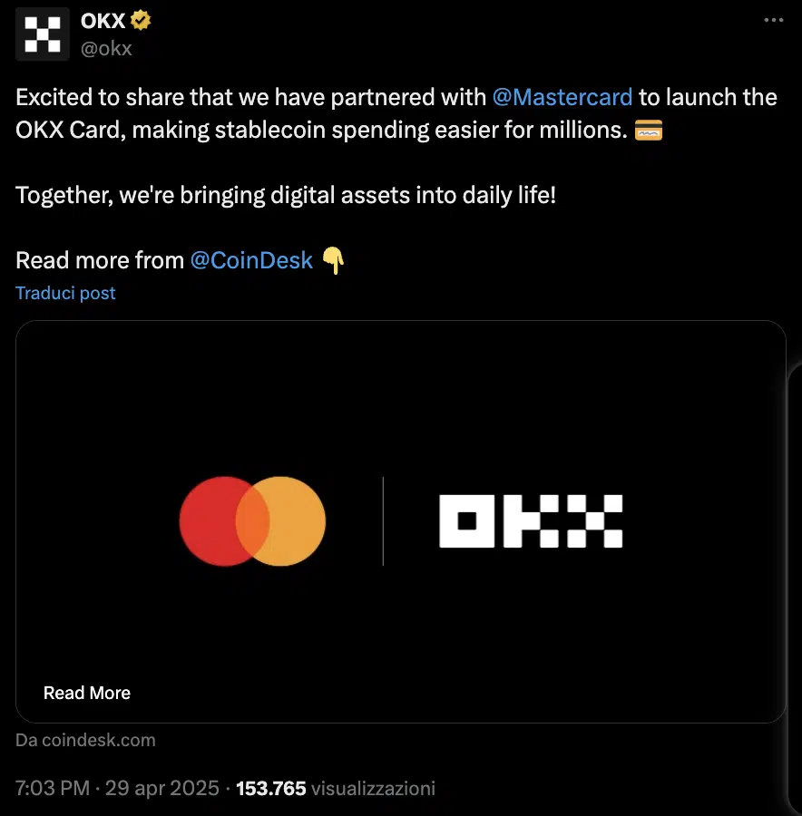 OKX Mastercard