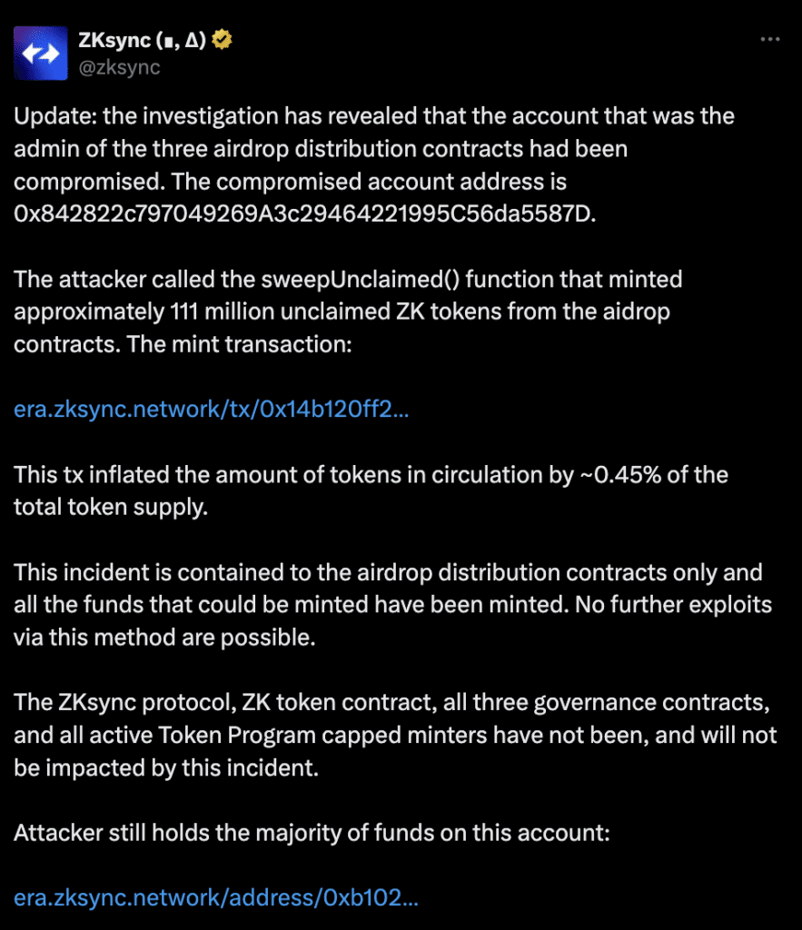hack ZkSync
