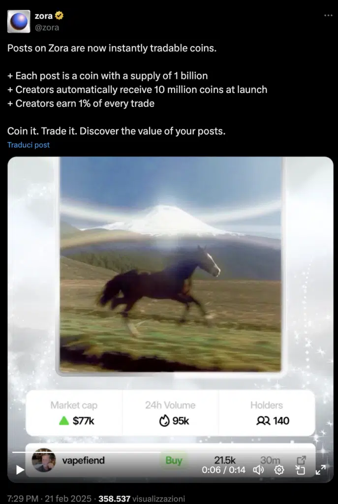 zora post