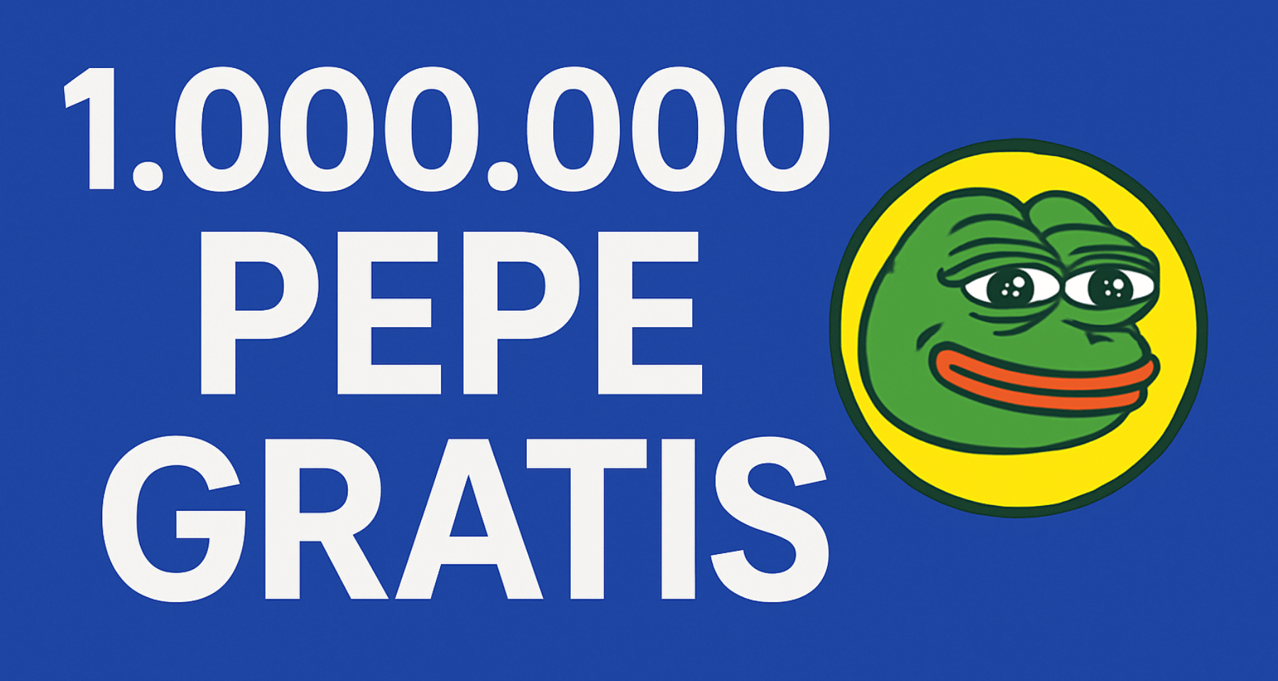Ecco cosa devi fare per vincere subito 1 milione di PEPE crypto meme GRATIS!
