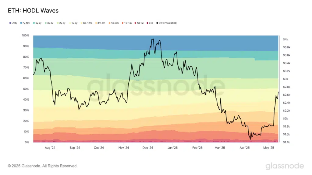 HODL segmenti offerta ethereum