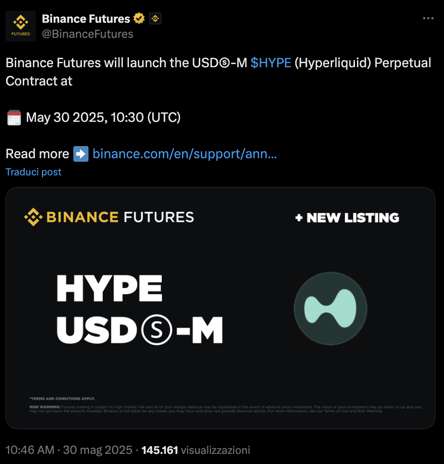 Binance Hyperliquid