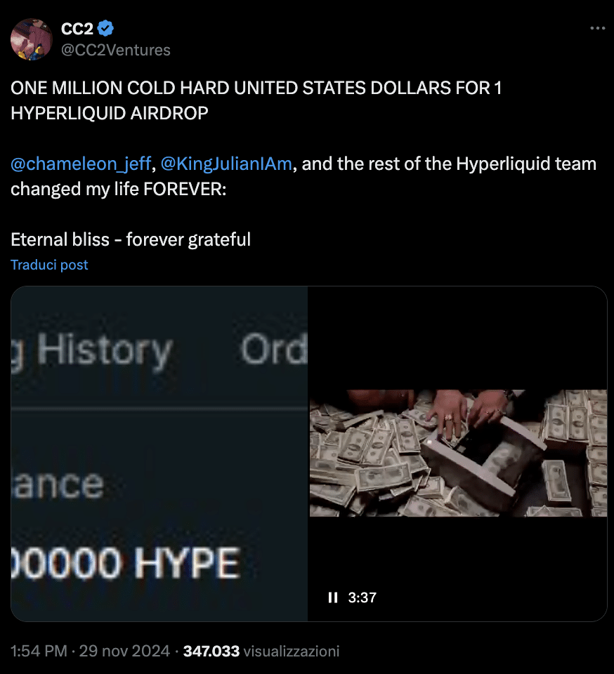 HYPE airdrop