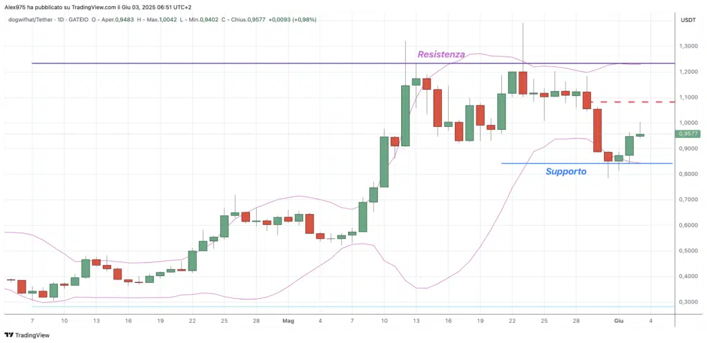 Dogwifhat ($WIF) - daily 03 maggio 2025