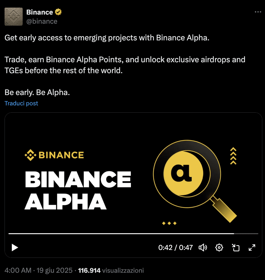 Binance alpha bnb chain