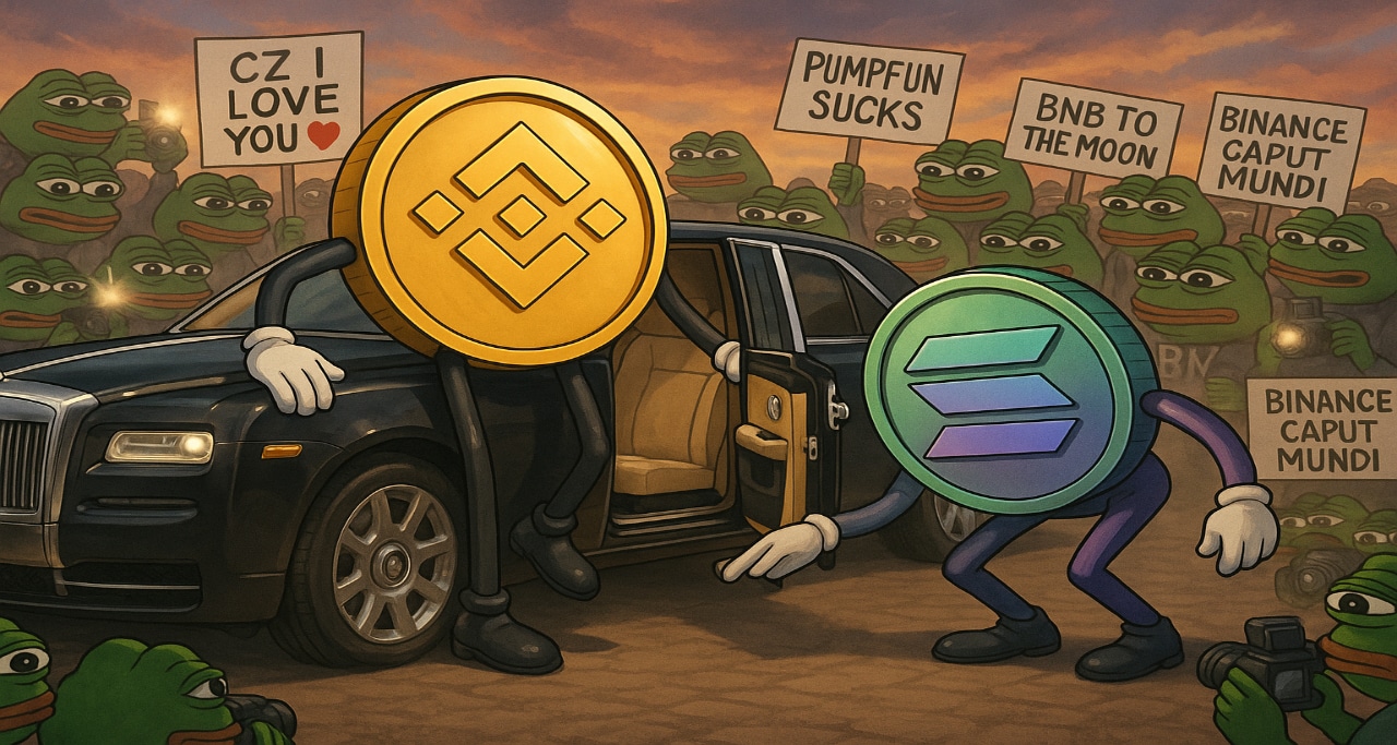 BNB Chain DOMINA mercato Memecoin, DISTRUTTA SOLANA! Record volumi trading